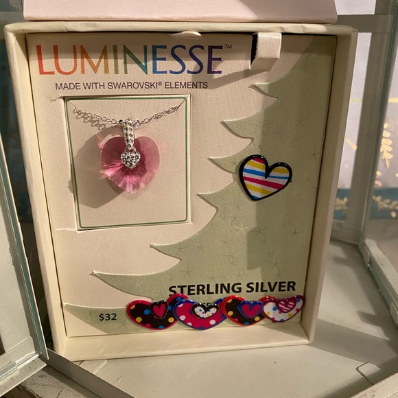 🦄💕 Valentine! Swarovski pendant with sterling - Picture 2 of 10